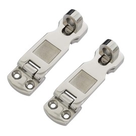Keehui Two Pieces of Marine Grade 316 Stainless Steel Heavy Duty Door Hasps with Turning Padlock Eye Mount