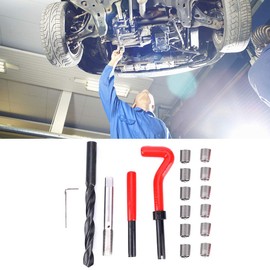 KIMISS 17-Piece M12x1.5 Thread Repair Kit with Female Rts for Aluminum & More - Precision Rethreading Tool for Durable Fixes
