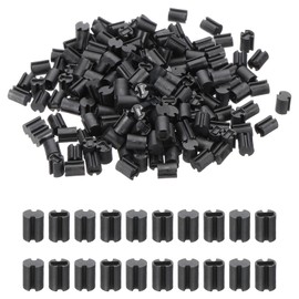 PATIKIL 200pcs LED Spacer 4mm AD 5mm Height Double Pit Nylon Light Emitting Diode Holder LED Light Insulation Column PCB Mounting Support for LED Protection Fixation Black