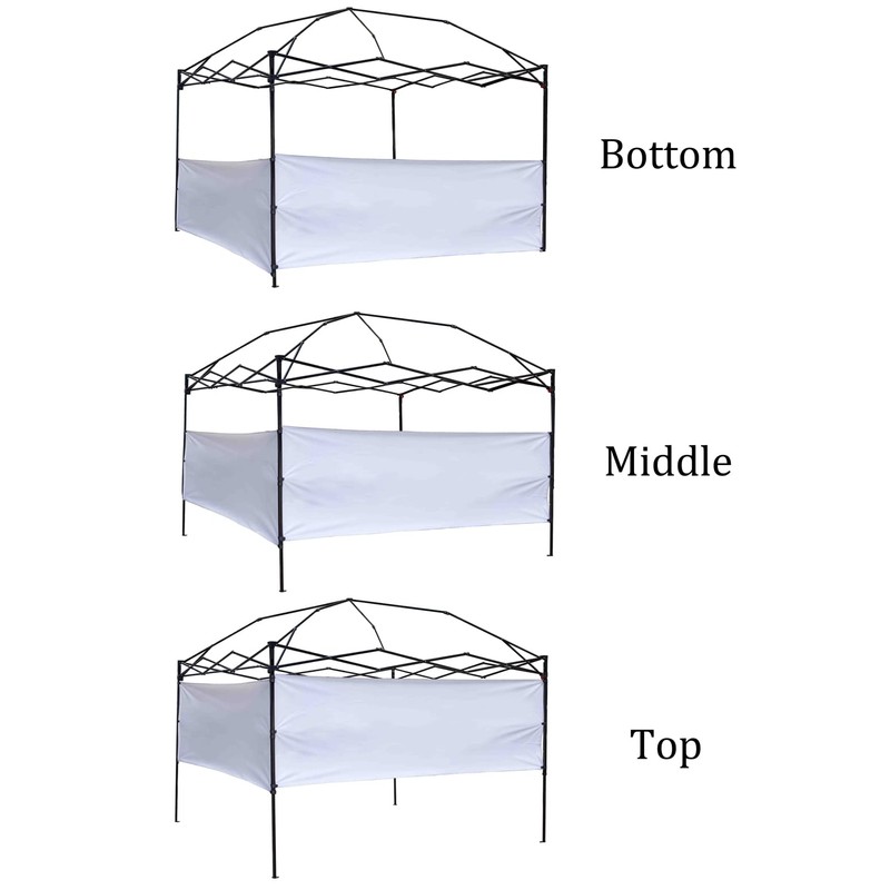 Two Half Walls 2pcs Half Sidewall Sunwall Panel Wall for