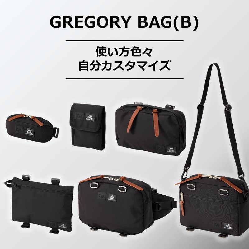 DAIWA GREGORY Envelope Pouch+D(B)BK, Black