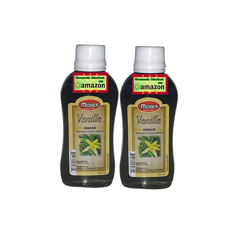 VANILLA (Alcohol Free) Essence - MOSES (2 Bottles @ 100ml