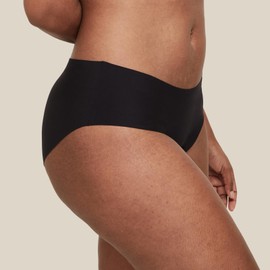 Proof. Brief, Light Absorbency Period Underwear for Women - Holds up to 1 Light Tampon - Washable Leakproof Period Panties - Unders Collection - M/L, Black