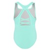 Phineein Girls Gymnastics Leotards Hollow Back Crisscross - Kids Sleeveless