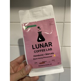 Lunar Coffee Lab Honduras Black Honey Coffee 4oz - Regenerative Organic Fair Trade Coffee - Honey Processed Medium Roast Speciality Grade Coffee - Honduras Cup of Excellence Winner - Drip, Filter, Pour Over or Espresso Coffee