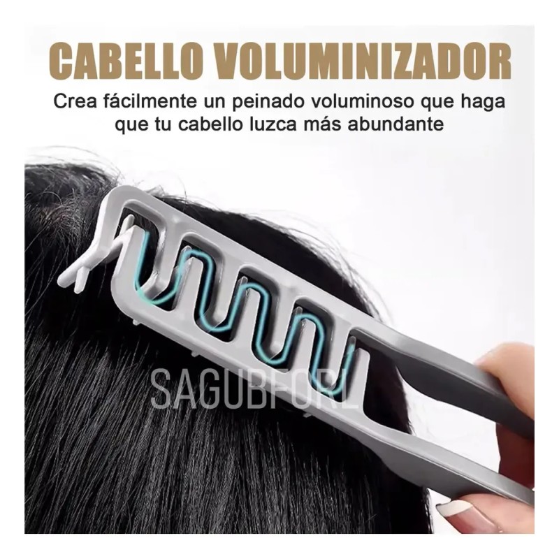 2 Peine Texturizado Y Esponjoso Barbero Estilista Peluquero