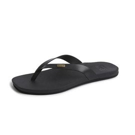 Reef Women's Cushion Lune Flip-Flop, Black, 8