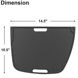Cast Iron Reversible Griddle for Napoleon Gas Grill All TravelQ 285 Series, Napoleon Pro285x, PRO285X-BK, PRO285, PRO285-BK, TQ285X, TQ285X-1, TQ285X-BL, Napoleon Travelq 285 Accessories, Non-Stick