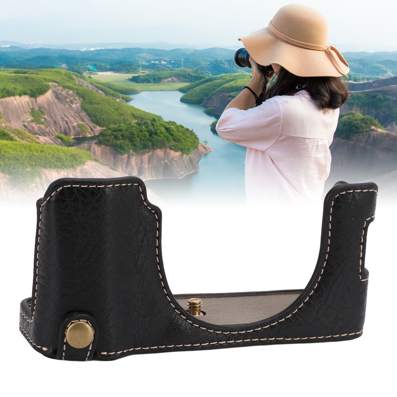 Camera Case PU Materials Fit Design Sturdy Structure Retro Exquisite