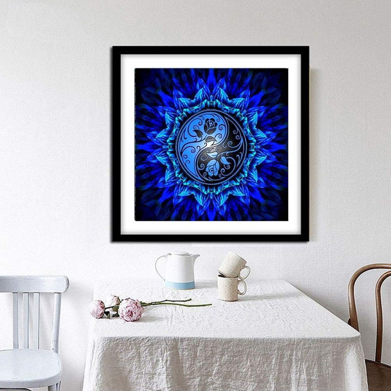5D Diamond Painting Diamond Painting Pictures, Wowdecor Mandala Yin and