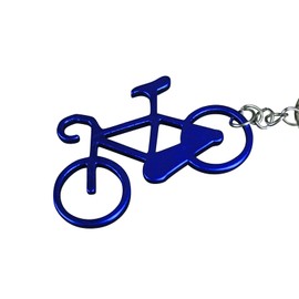 GreVeloro® Bicycle Keyring with Keyring Bike Road Bike Sport Cycling Racing Gift Item 5.8 cm (Blue)