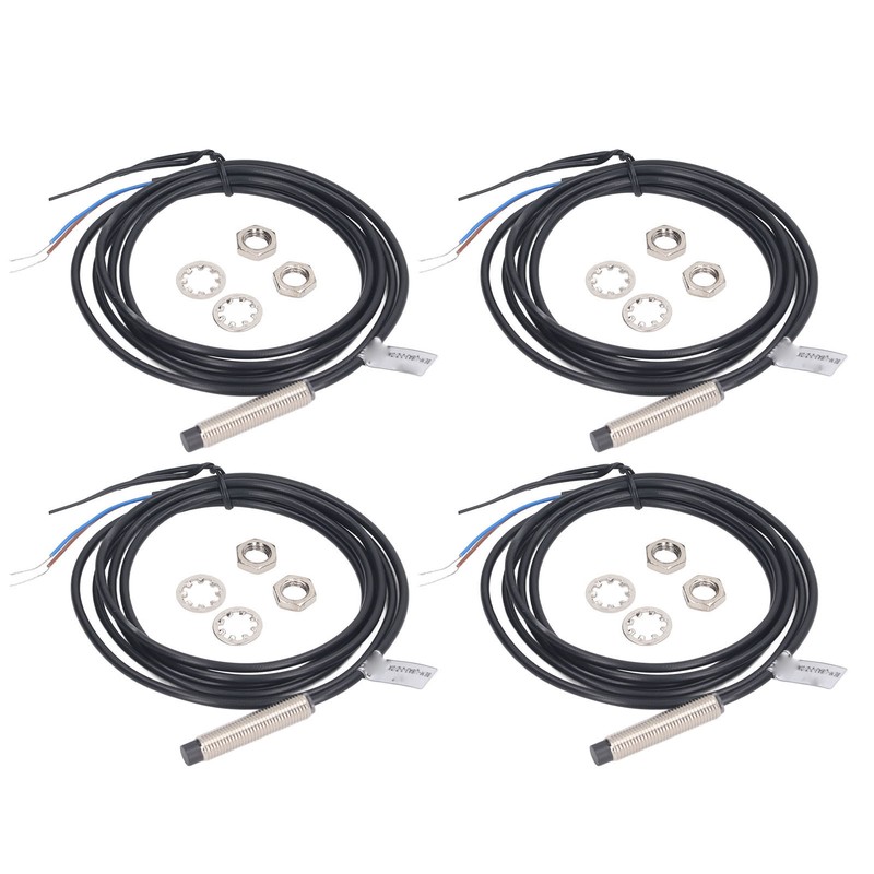4 Sets 8mm Proximity Sensor Inductive Proximity Switch NPN 2