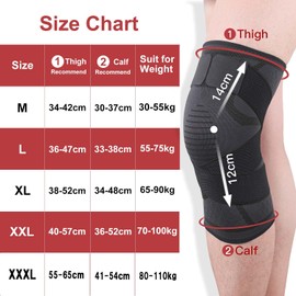 Alzati Knee Supporter, Sports, Breathable, For Both Left and Right Use, Unisex, 2 Colors, One Piece, Large Size, Suitable for the Elderly, Japanese Instruction Manual Included (Black, L)