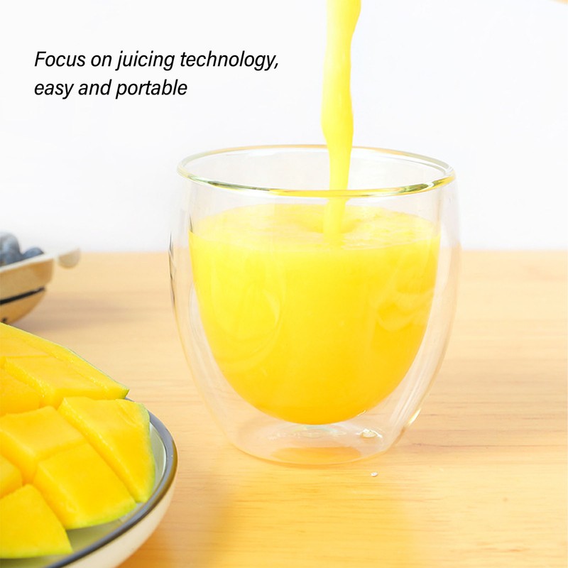 Portable Blender USB Rechargeable 6 Blades Mini Juicer Cup Fruit