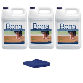Bona Hardwood Floor Cleaner Refill 128 fl oz [ Pack of 3 ]