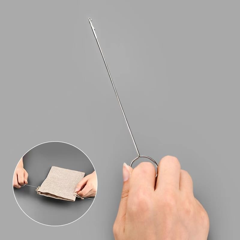 2Pcs Silver Sewing Loop Turner Hook, Stainless Steel Loop Turner