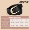 SANSTHS Fashion Womens Belt for Jeans Pants, Ladies Dress Waist
