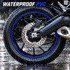 32-Piece Reflective PVC Motorcycle Wheel Rim Stripe Decal Set for