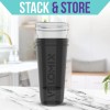 VELOMIX 2 Pack- 28 oz Protein Shaker Bottles for Protein
