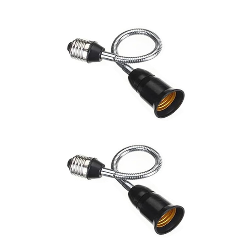 E26/E27 Light Socket Extender Adapter, 25cm/9.8 inch Light Bulb Extension,E26