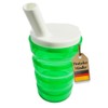 FabaCare Drinking Cup with Two Lids, Grooved Cup, Sippy Cup,