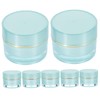 TOVINANNA Small Cream Storage Jars Set of 6 Acrylic Travel