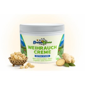 Frankincense Cream Extra Strong with Frankincense, Arnica, Ginger & Valuable Oils, Soothing Care for Body and Senses, Pleasant Fragrance, Suitable for Dry and Sensitive Skin, 200 ml