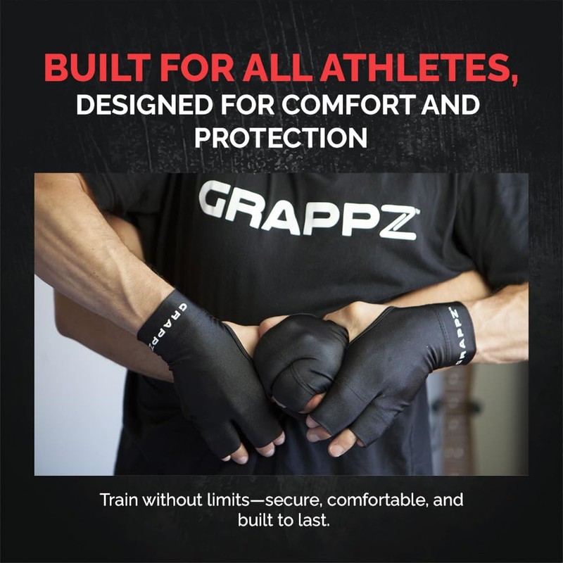Grappz Finger Support Athletic Compression Gloves – Athletic Buddy Tape