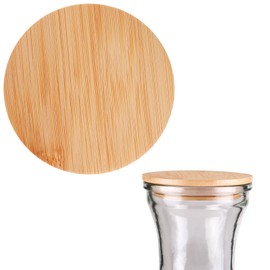 1-Pack Wooden Replacement Lid (2.52” ID, 3.22” OD) – Compatible with NETANY 35oz / 1L Water Carafe – Lid Only, Carafe Not Included