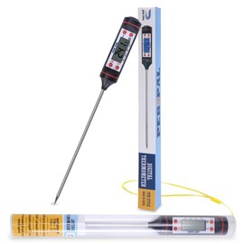 PEB5PAL Meat Thermometer Probe, Food Temperature Probe, Food Thermometer Probe Digital, Cooking Thermometer Long Probe, Food thermometer, digital food thermometer Auto/On Off UK BRAND