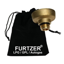 Furtzer LPG GPL Car Gas Tank Adapter M22 (1 3/4 Inch X W21.8) DISH Short Adapter with Cloth Bag