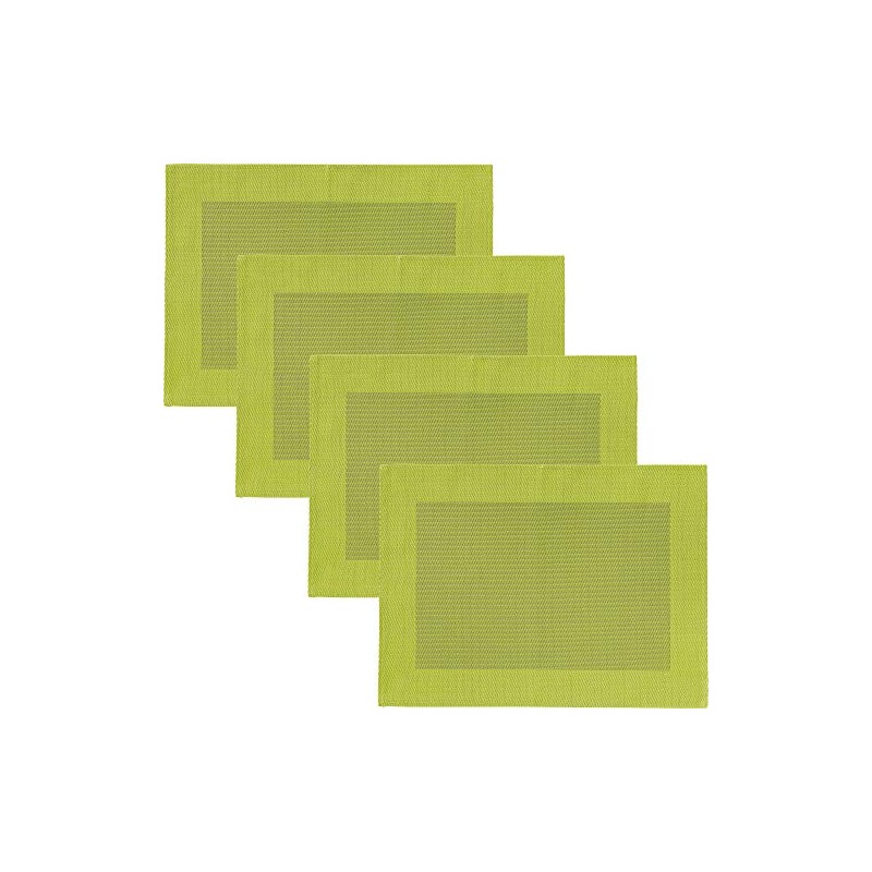 Erwin Müller Lisbon Place Mats Washable Apple Green 33 x