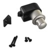 4 x Campia push lock furniture locks, stainless steel look,