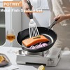 POTWIY Stainless Steel Spatula Set, 13.3" Large & 11.3" Small