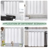 UFRIDAY White Bathroom Window Curtain with Hooks, Narrow Short Fabric