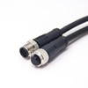 M12 12-Pin Connector PVC Sensor Cable, A Code Straight Male