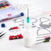 12PCS Glue Applicators Bottles,30ml Plastic Squeezable Dropper Bottles with Blunt