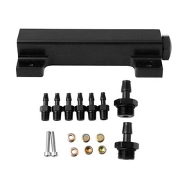 Kit de colector de admisión de bloque de vacío de aluminio de 6 puertos