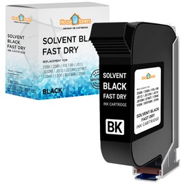 Houseoftoners Remanufactured Solvent Black Fast Dry Ink Cartridge Compatible with HP 2588 2580 FOL13B JS12 JS10 2790T 1704K 150K B3F58B 2590 for Industrial Commercial and Handheld Printer 1-Pack