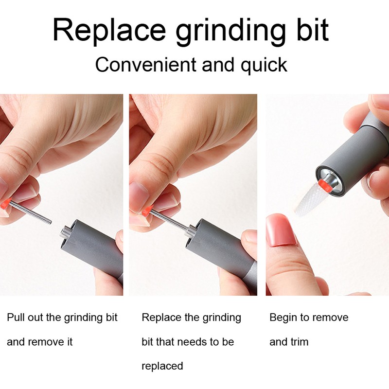 30000RPM Professional Nail Drill Portable Electric Nail Polishing Machine Mini