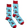 Christmas Tree on Beetle Men's Crew Socks Size 7-12