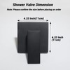HAMOLER Single Handle Tub Shower Valve Mixer Single Function Shower