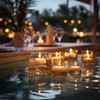 24 Pack 2 inch White Floating Candles Unscented Floating Candle