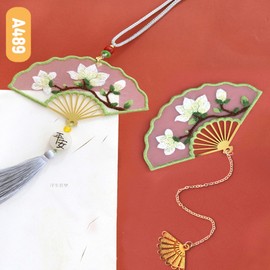National Museum of Korea Goods Traditional Embroidery Fan Bookmark DIY Kit Foreigner Gift k I agree to third party provision for delivery / 국립중앙박물관 굿즈 전통 자수 부채 책갈피 diy 키트 외국인 선물 k 배송을 위한 제3자 제공에 동의합니다