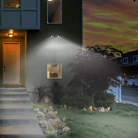 Ciata Flood Lights Outdoor, 20-Watt LED Bullet Head Security Flood Lights, Dual Head, RoHS and FCC Complaint, IP65 Rated, 1900 Lumens, 2KV Surge Protection, Die-Cast Aluminum in Bronze Finish – 4000K