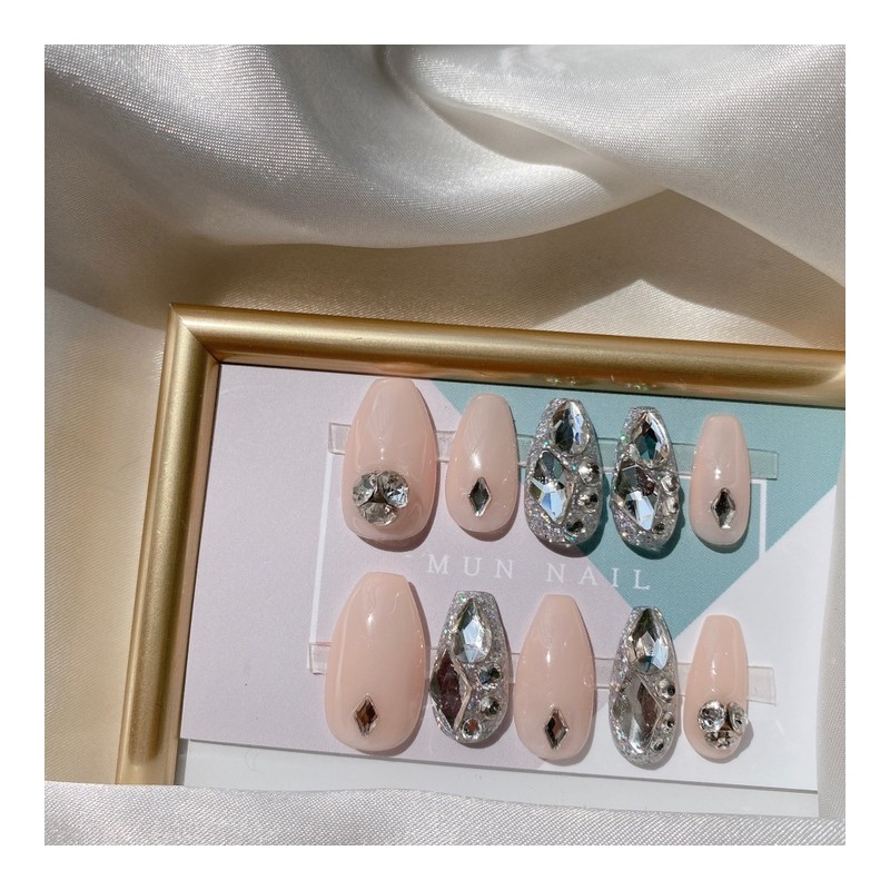 MunNail Bling Bling - Long Oval / MunNail 블링블링 -