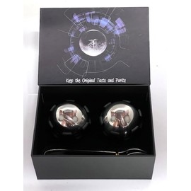 Certified Reusable Stainless Steel Ice Cubes, 2.2 inch, Silver, Pair