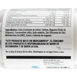 Suplemento Nutricional Multivitamínico Kal Cmz Max Calcio Magnesio Zinc 100 Tabletas