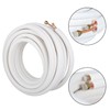 findmall 50FT Air Conditioning Copper Tubing Hose Extension 1/4" and