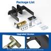 Estmoon 1 Pack Door Handle Black Interior Door Knobs, Keyless